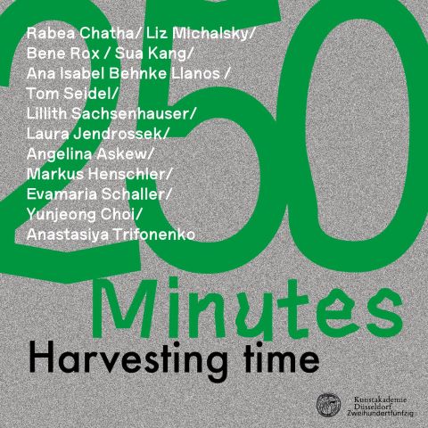 250 minutes - harvesting time
